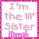I'm the lil' Sister (glitter boarder)- Hannah