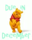 Pooh- Due in December (in blue)
