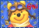 Pooh dressed as a Pilot- Gina