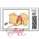 Pooh & a bug Stamp- Gina