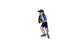 Animated softball player