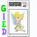 Tinkerbell Stamp- Gied
