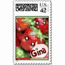 Kawaii Strawberries Stamp- Gina