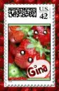 Kawaii Strawberries Stamp (strawberry boarder)- Gina