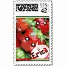 Kawaii Strawberries Stamp- Erica