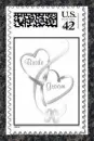 Wedding Bride & Groom Stamp (marble boarder)