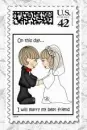 Wedding Bride & Groom Today I Marry My Best Friend Stamp (paper boarder)