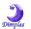 Moon and star-Dimples