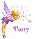 Tinkerbell Purple GlitterSparkled - Perry