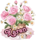 Roses and Daisies Bouquet - Karen