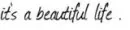 Beautiful life