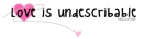 Love is Undescribable
