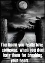 You know you really love someone...