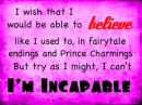 Believing is gone