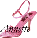 Annettes color changing shoe