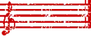 Red music notes