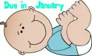Cartoon Baby Boy- Due in January