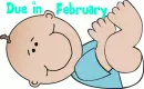 Cartoon Baby Boy- Due in February