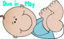 Cartoon Baby Boy- Due in May