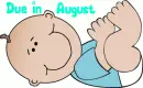 Cartoon Baby Boy- Due in August