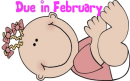 Cartoon Baby Girl- Due in February