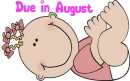 Cartoon Baby Girl- Due in August