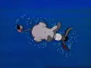 Eeyore Playing in Water (animated)