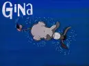 Eeyore playing in water (animated)- Gina