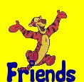 Tigger & Pooh Playing (animated)- Friends