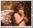 Little Angel Girl Painting (with sparkles)- Sandi