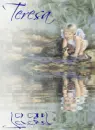 Little Girl Angel by Riverbank (with water reflection)- Teresa