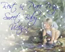 Little Girl Angel by Riverbank (with sparkles)- Rest in Peace My Sweet Baby Victoria