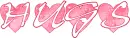 Hugs Red Hearts