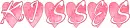Kisses Red Hearts
