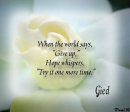 Hope whispers