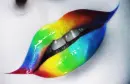 Rainbow lips