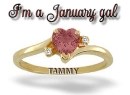 TAMMY birthstone ring