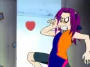 Suma freaking out cuz Wevil blow her a kiss