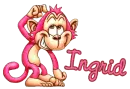 pink monkey ingrid