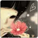 girl with flower