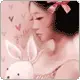 Girl with bunni