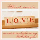 When it comes to Love