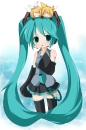 Hatsune with friends
