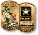 Army Brat Dog Tags (with sparkles)- Patrick