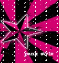 pink and black star