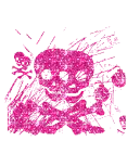 pink skull