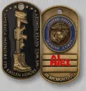 Fallen Marine Hero Dog Tags (with rain effects)- Alex