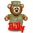 Military Bear (animated)- Billy