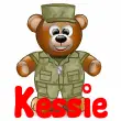 Military Bear (animated)- Kessie