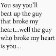 You said...